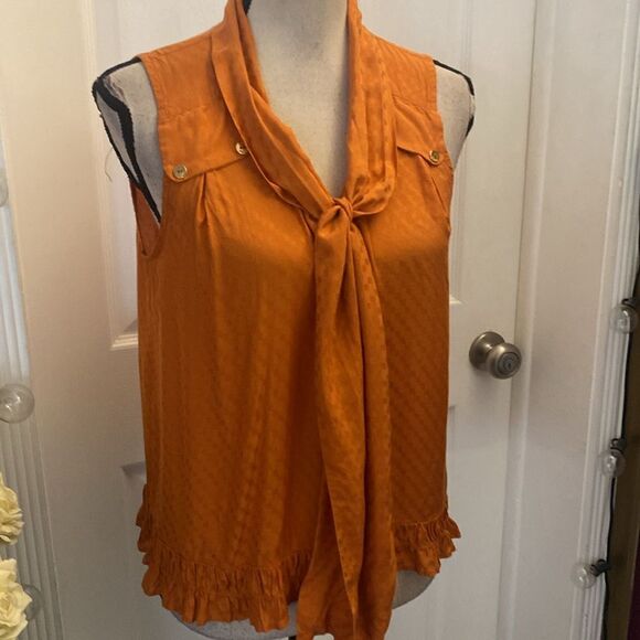 FARM Rio Orange Sleeveless Top - Picture 2 of 8